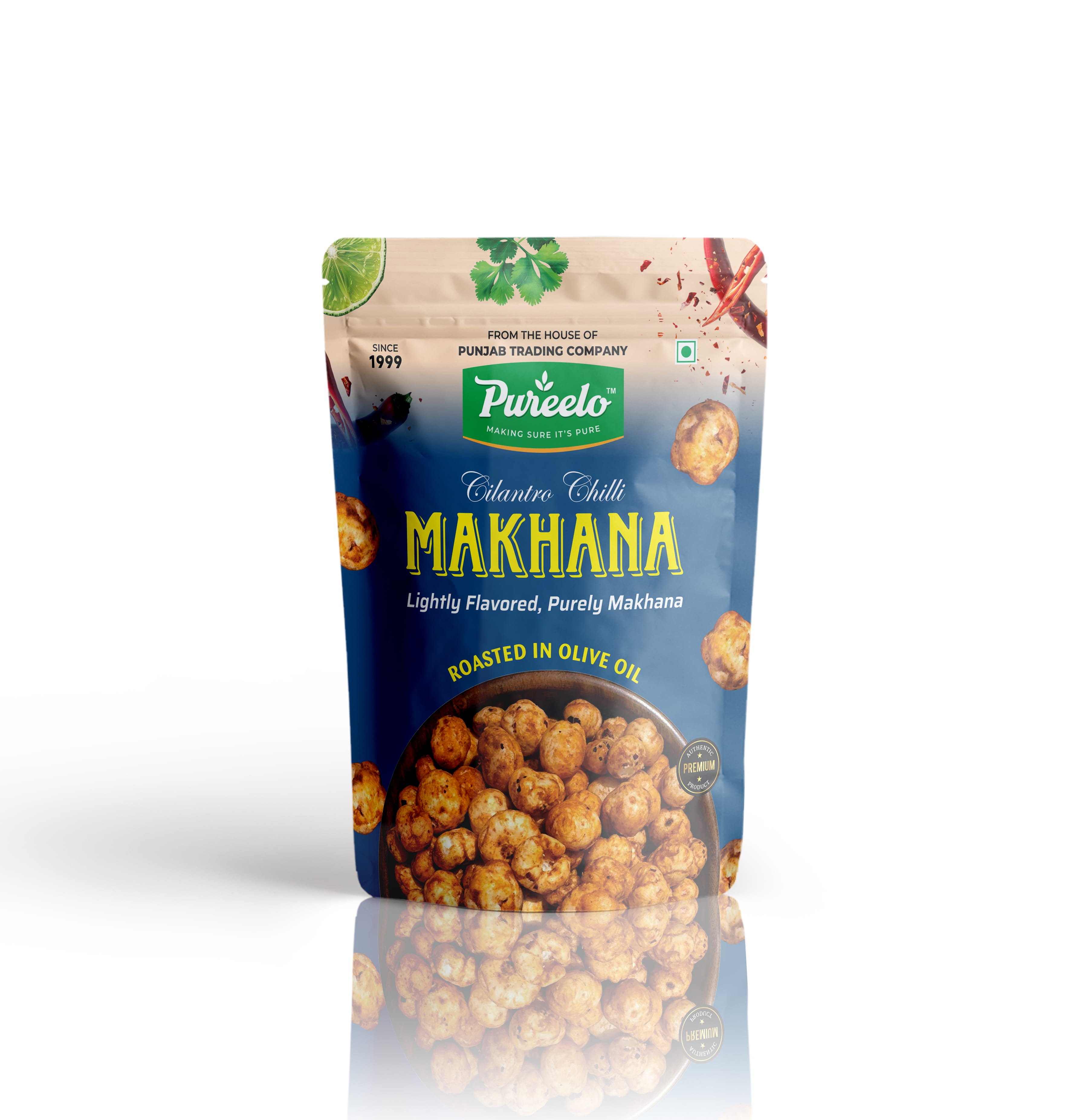 12 Years In-Person One-on-One Chilli Cilantro Makhana - 150gm for 12 plus Years