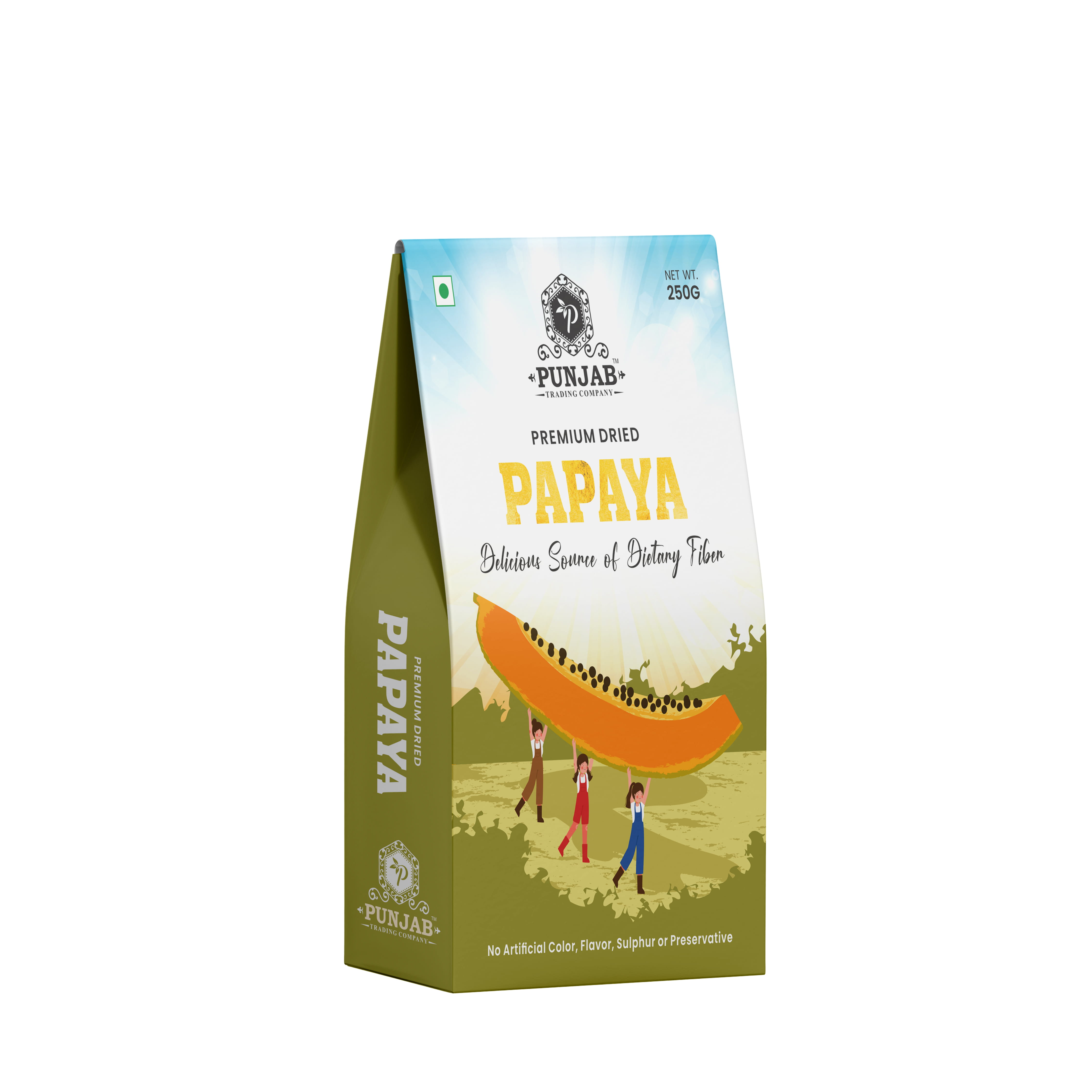 12 Years In-Person One-on-One Dried Papaya - 250gm for 12 plus Years