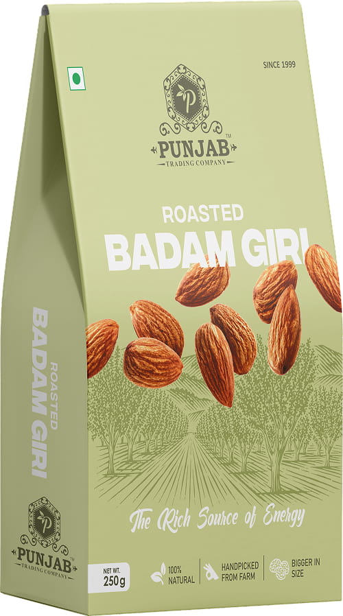 12 Years In-Person One-on-One Roasted Badam Giri ordinary - 250gm for 12 plus Years
